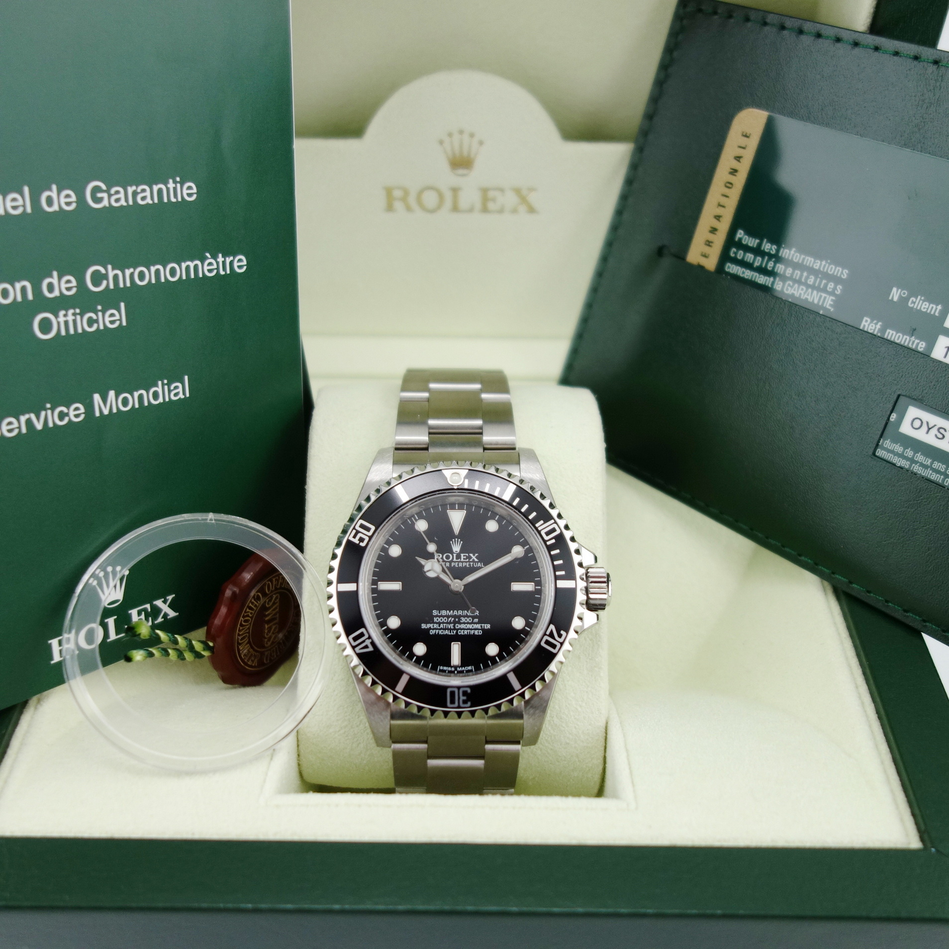 Rolex Submariner NoDate LC100 VOLLVERKLEBT - Ungetragen