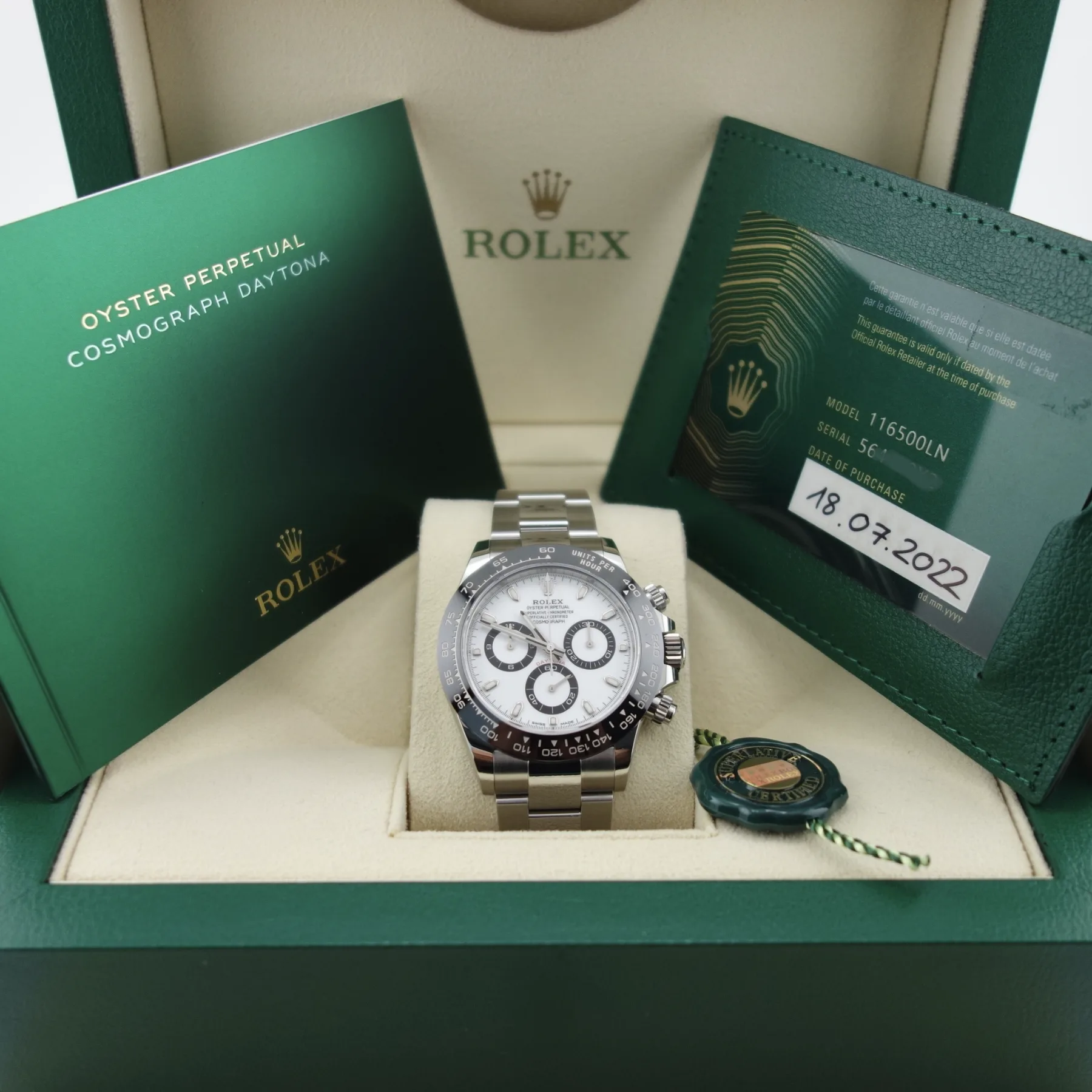 Rolex Daytona "Panda" Full Set 2022